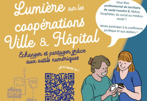 Affiche Lumière sur les coopérations ville et hopital 2024